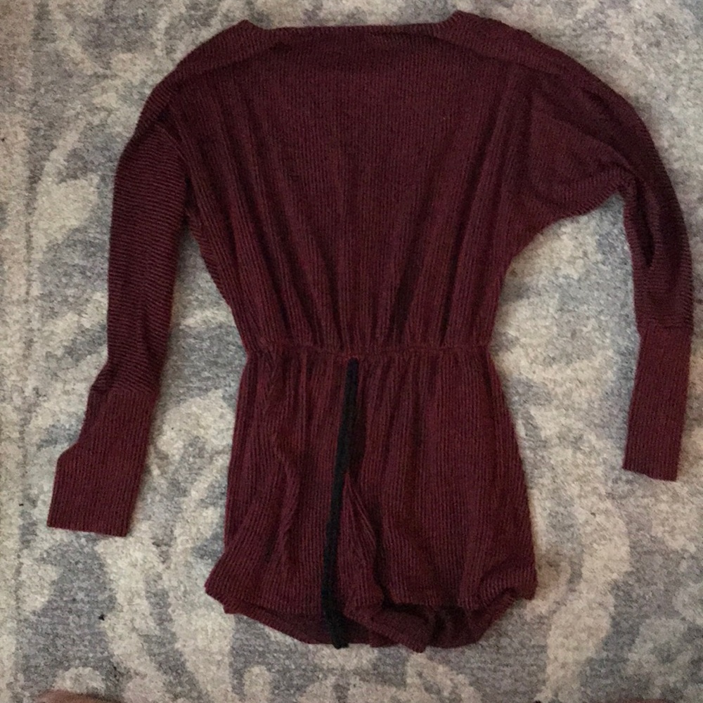 NWOT black and red shorts romper. Size Large