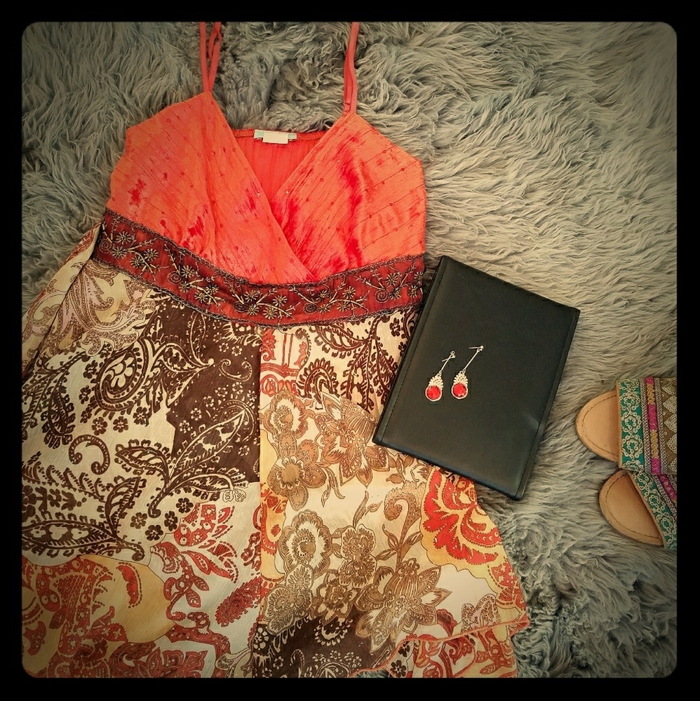 Embroidered sequin top