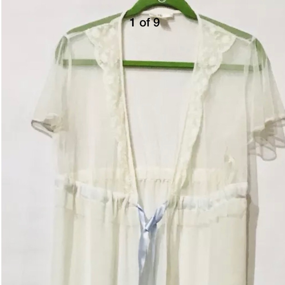 Flora full length sheer robe size s/m
