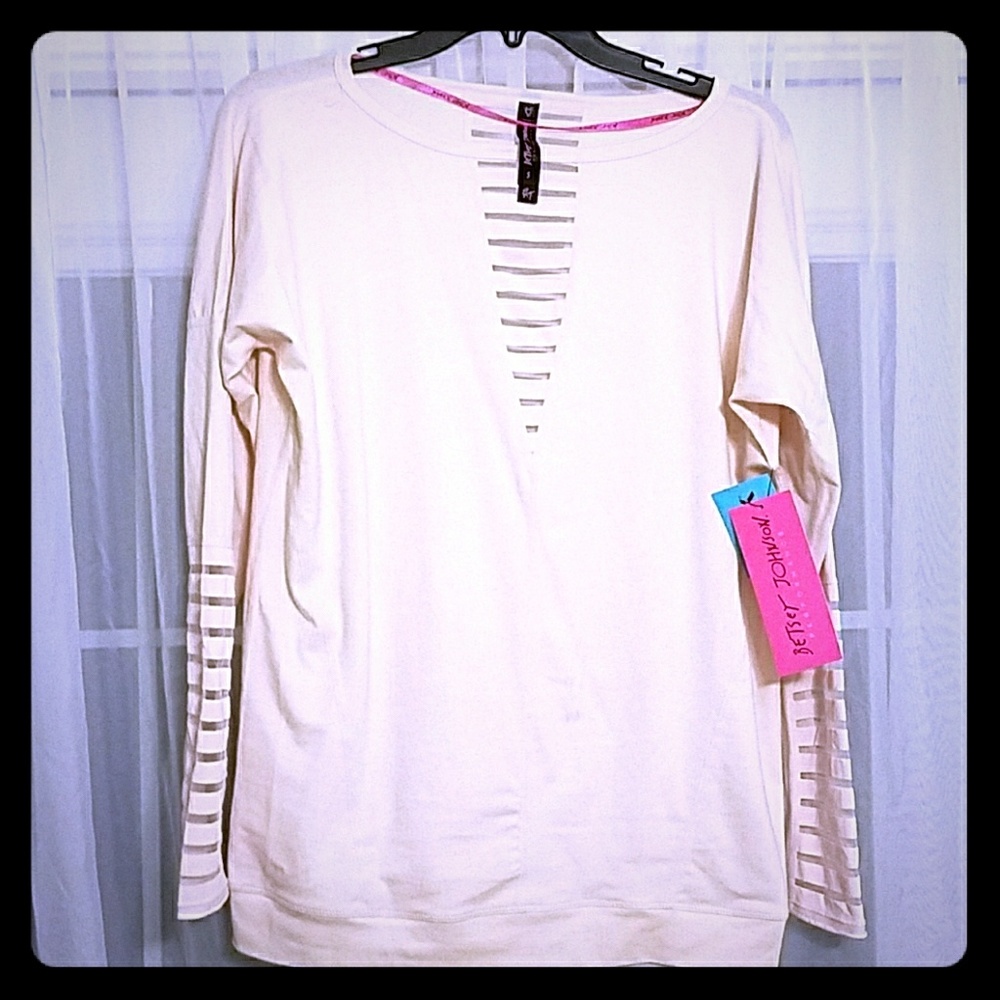 Champagne Pink Betsey Johnson Lightweight Sweater