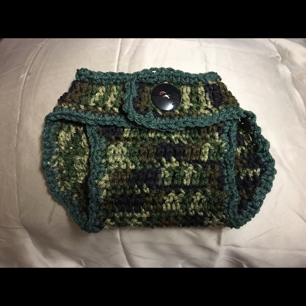 Crocheted diaper cover