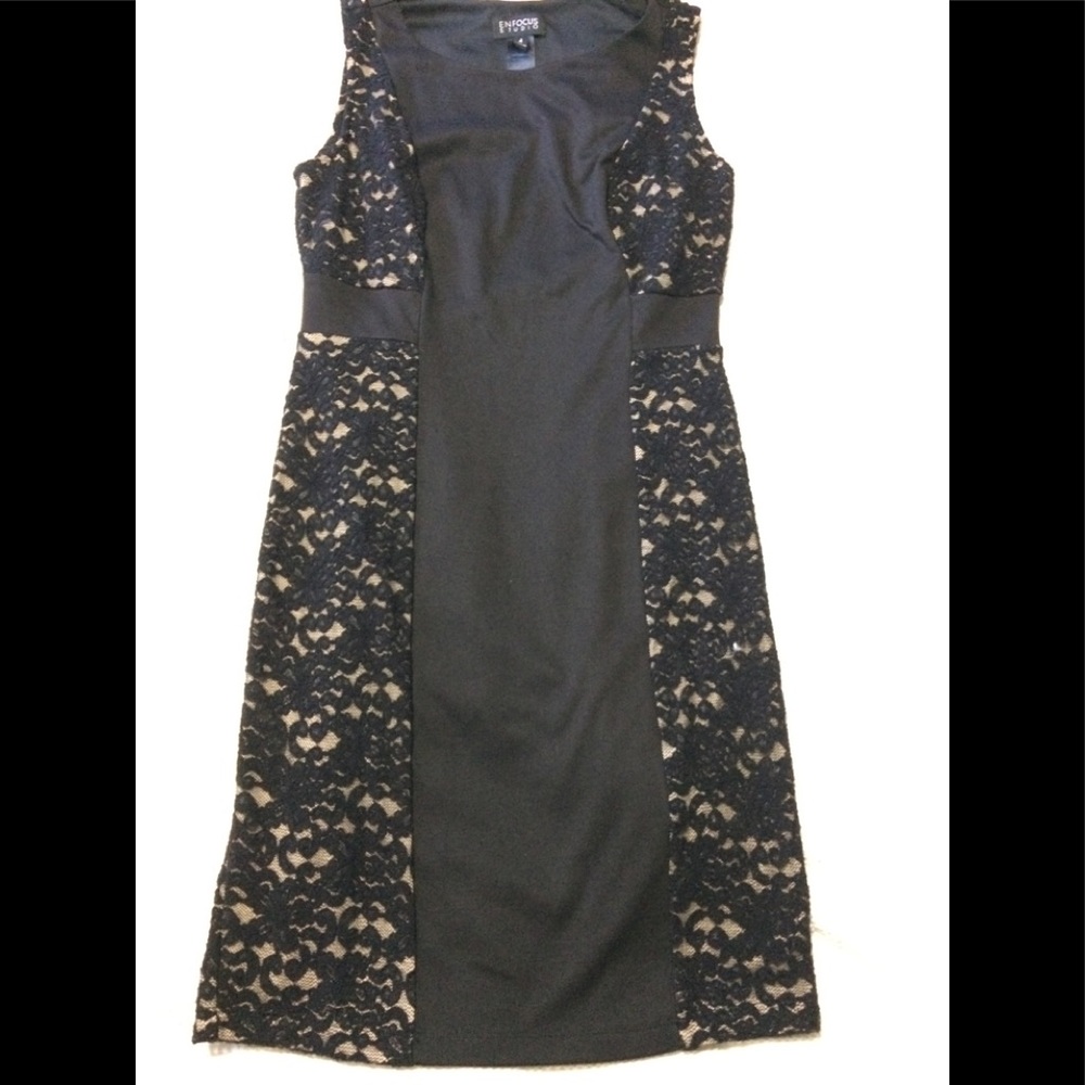 Black and Tan lace dress