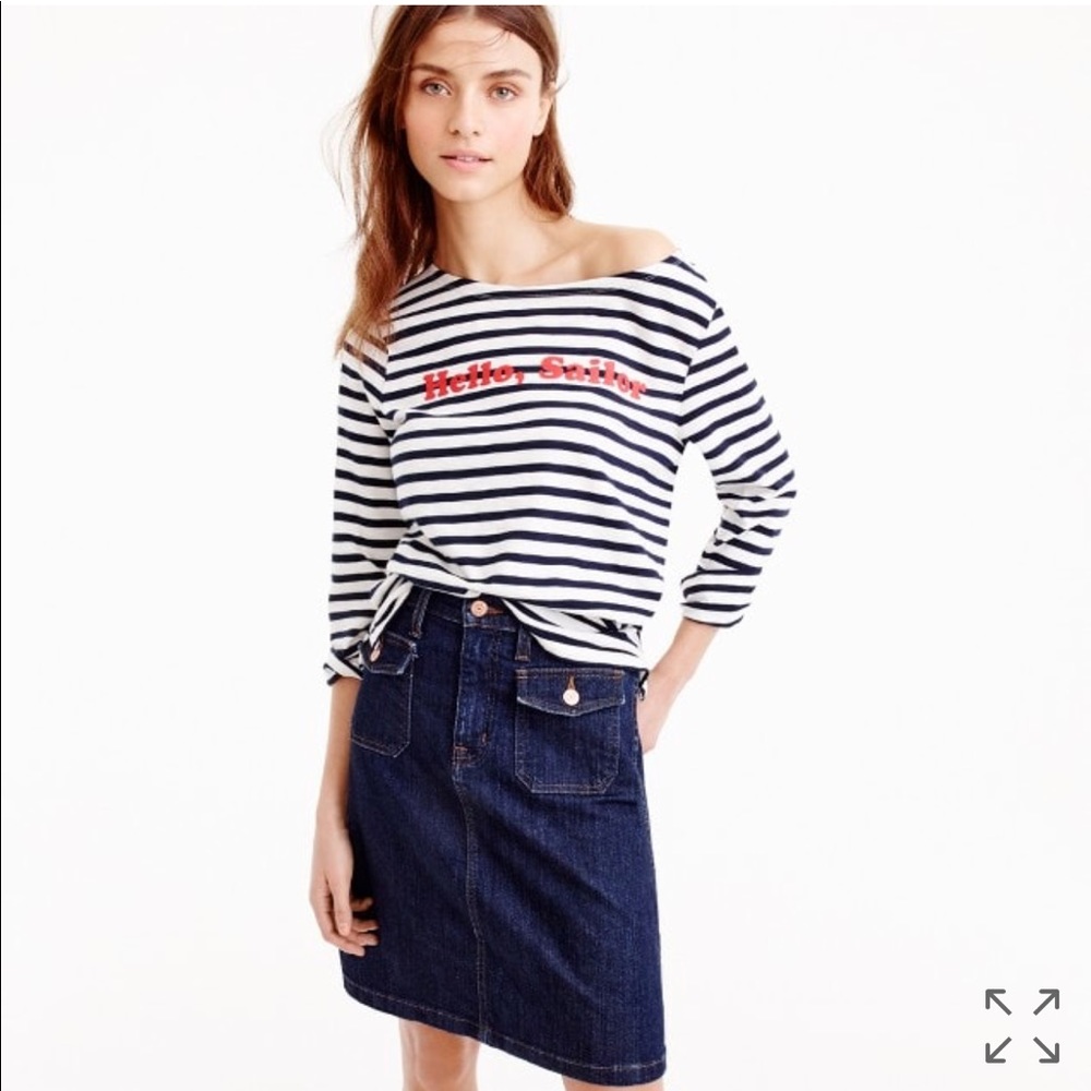J. Crew Hello Sailor striped top