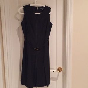 Black pin stripe dress