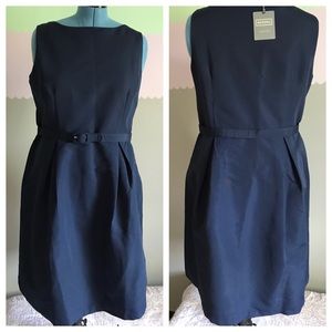 Navy sleeveless dress
