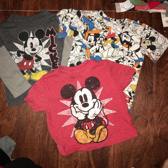3 Disney Mickey toddler shirts - Picture 1 of 1
