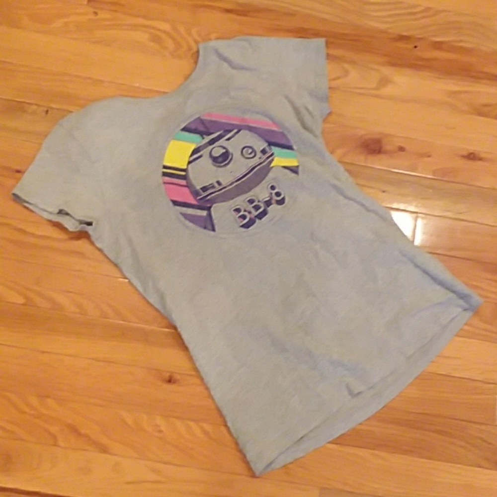 Teens Gray BB-8 Shirt