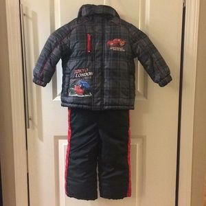 Boys 2 piece snow suit.