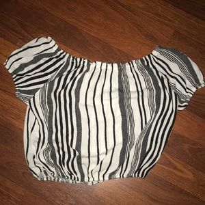 Off the shoulder crop top