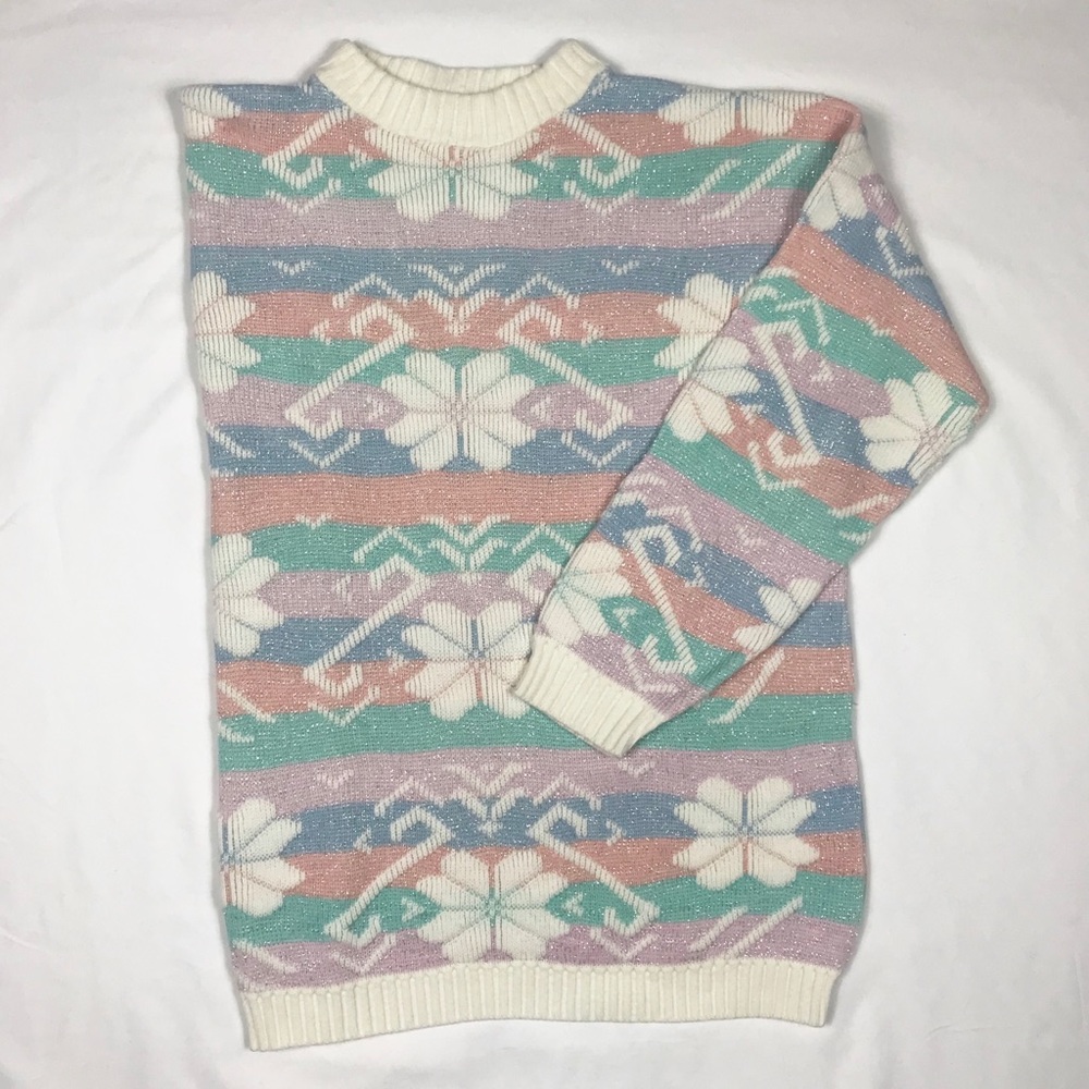 Vintage Pastel Ugly Winter Sweater