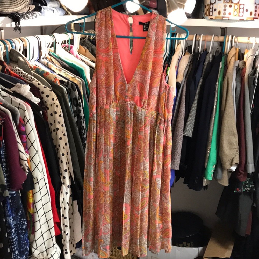 Paisley V-Neck Sun Dress