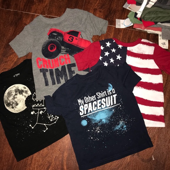 4 short sleeve toddler shirts - Picture 1 of 1