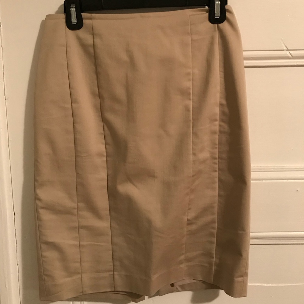 Ann Taylor khaki pencil skirt