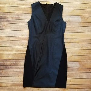 Elie Tahari blue and black dress