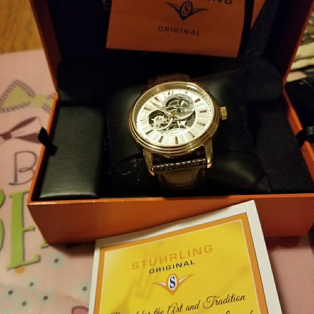 Men's original Stuhrling watch.  Brand new.