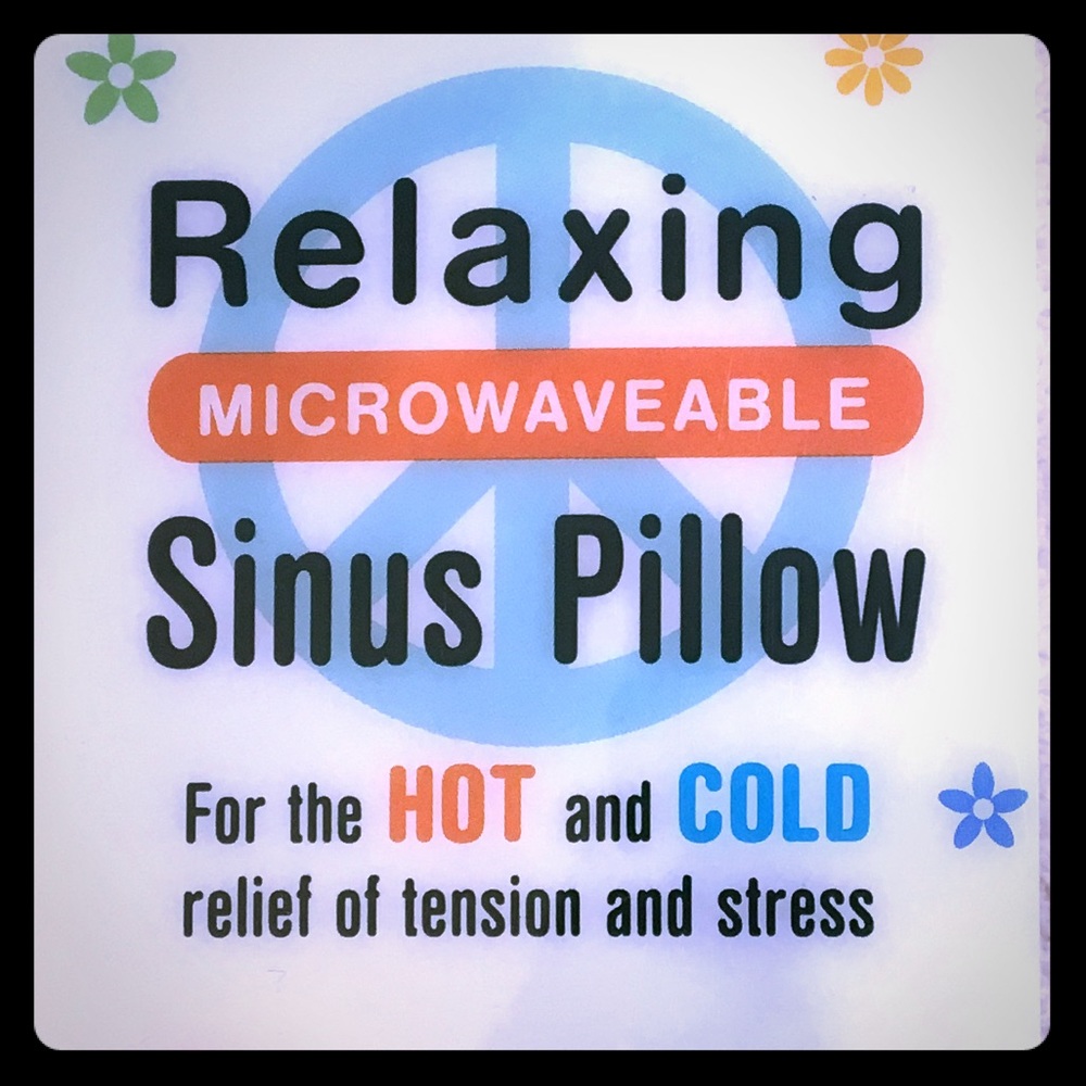 Relaxing Sinus Pillow, relief of stress/tension