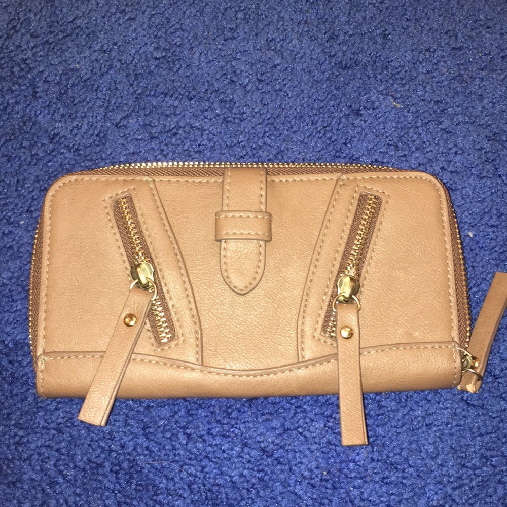 kelly&katie brown womens wallet full zipper