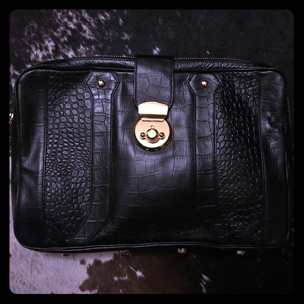 Glam Rebecca Minkoff Crocodile Laptop Sleeve