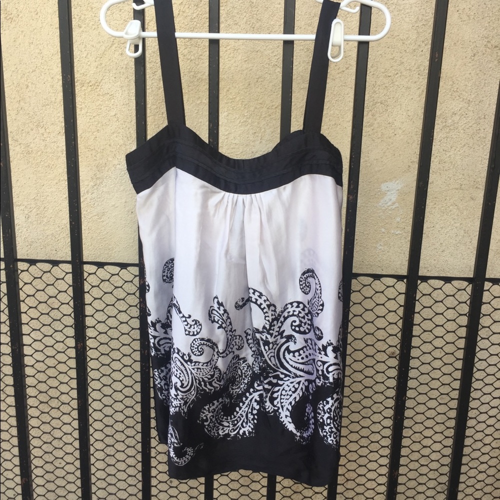 100% silk top White House Black Market