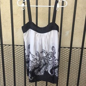 100% silk top White House Black Market