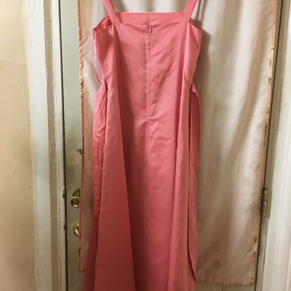 Coral color dress for girls size 18 , with jacket