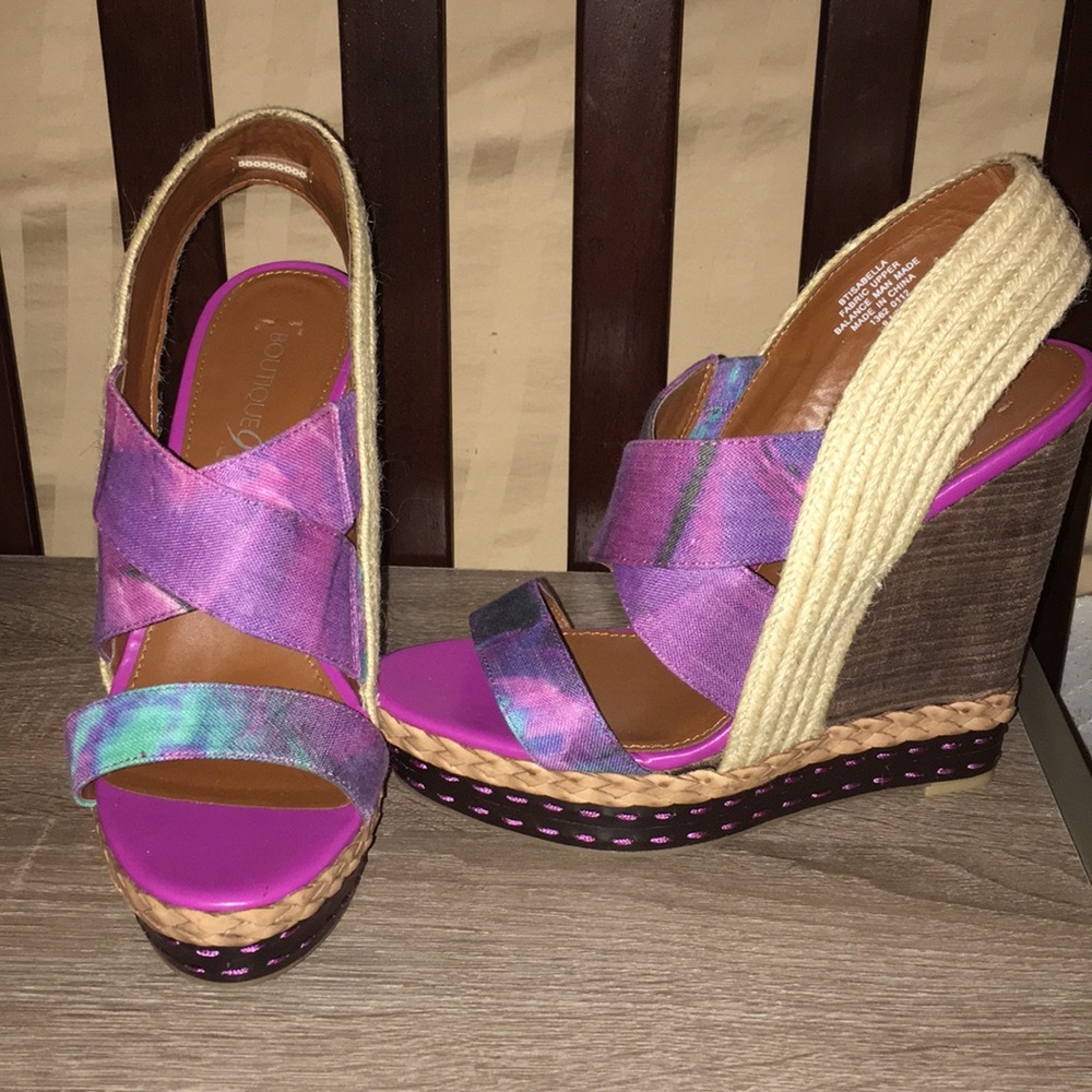 Nine West Boutique9 Platform Wedge Sandal Size 9.5