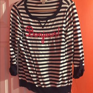 Striped Bonjour sweater