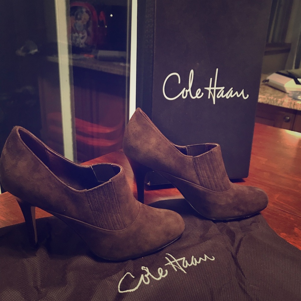 Cole Haan Air Talia Gore Chocolate Ankle Booties