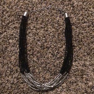 Multi-strand beaded necklace