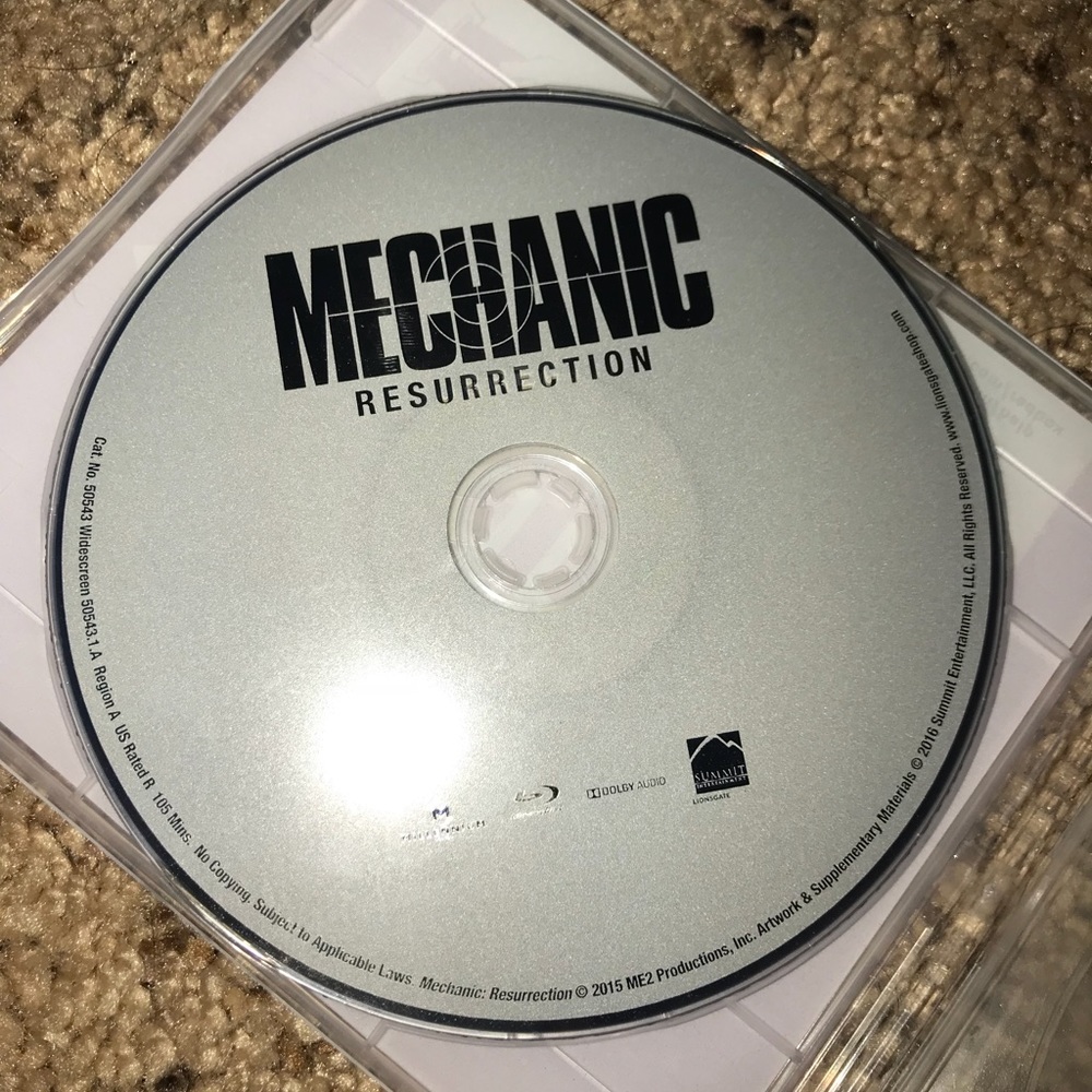 Mechanic Resurrection Blu-Ray DVD