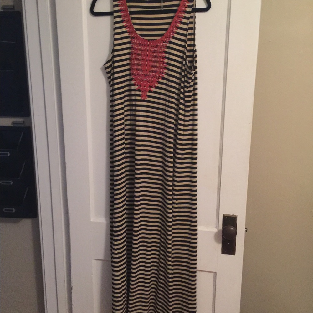 THML Striped Maxi Dress