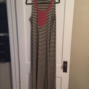 THML Striped Maxi Dress