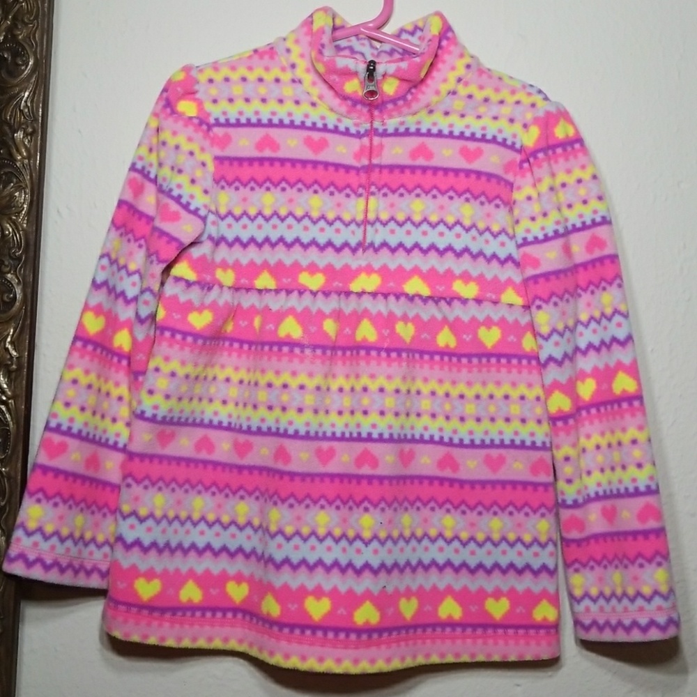 Children's Place Pink Pattern Winter Sweater 5T