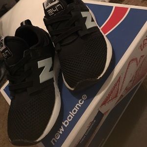 Black and white infant New Balance