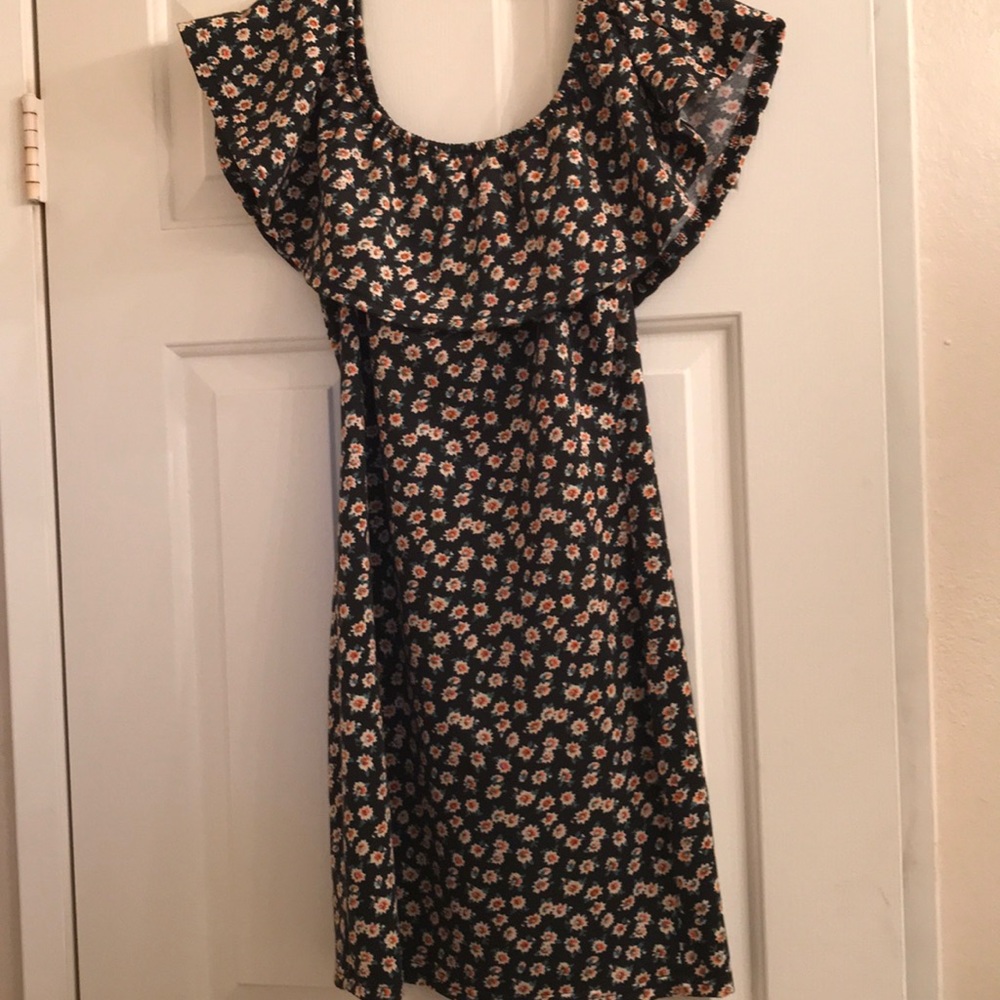 Off the Shoulder floral mini dress