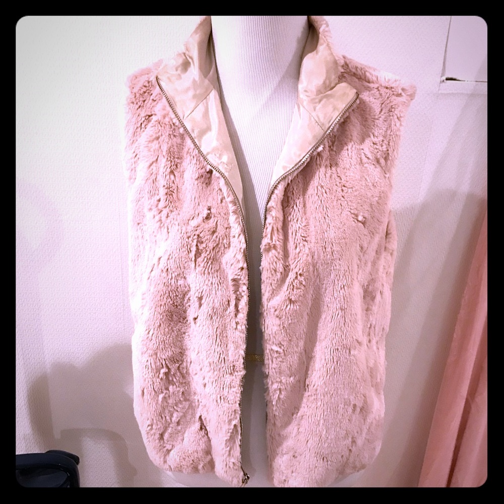 Faux fur vest