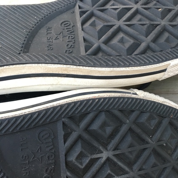 Black Soft Leather All Star Chuck Taylor Converse - Picture 4 of 4