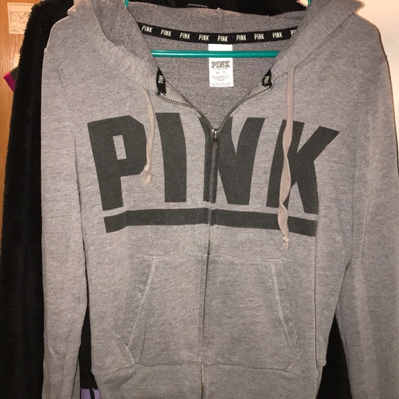 PINK zip up hoodie - Picture 1 of 3