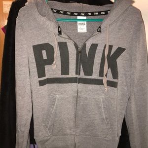 PINK zip up hoodie