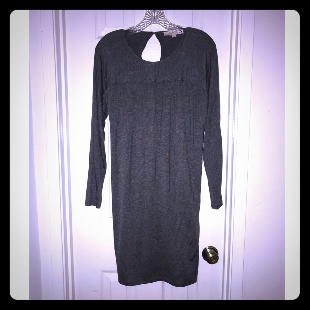 Loft long sleeve jersey dress size s