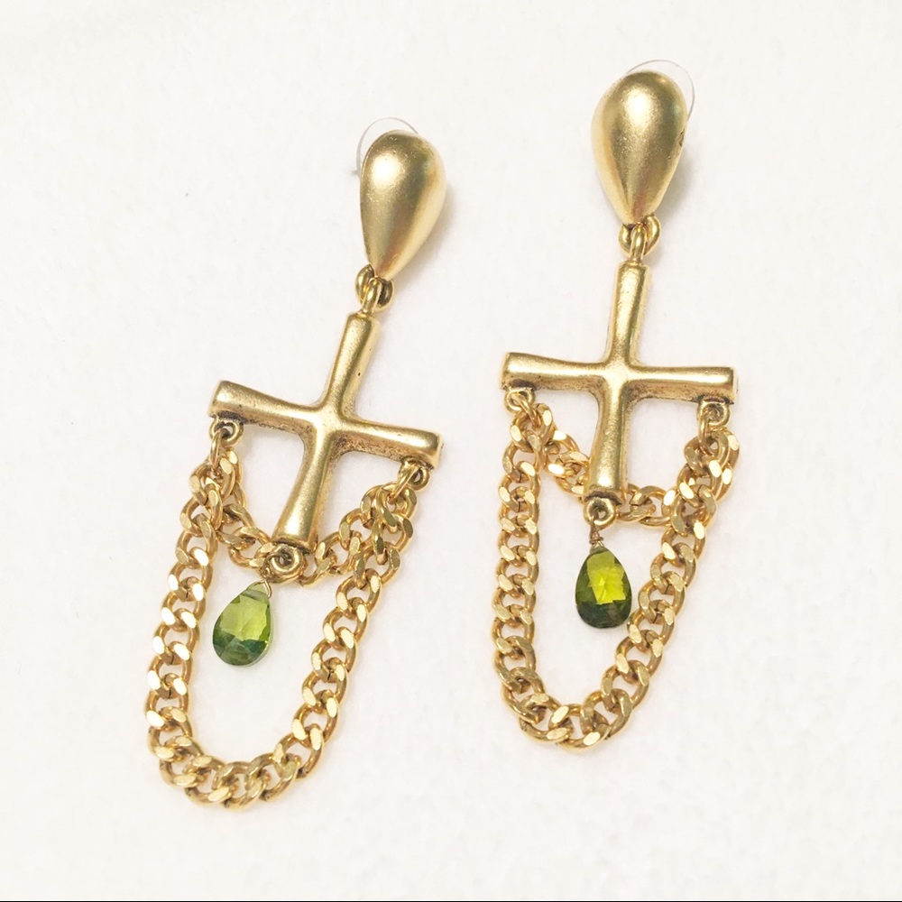 Vintage Cross Earrings