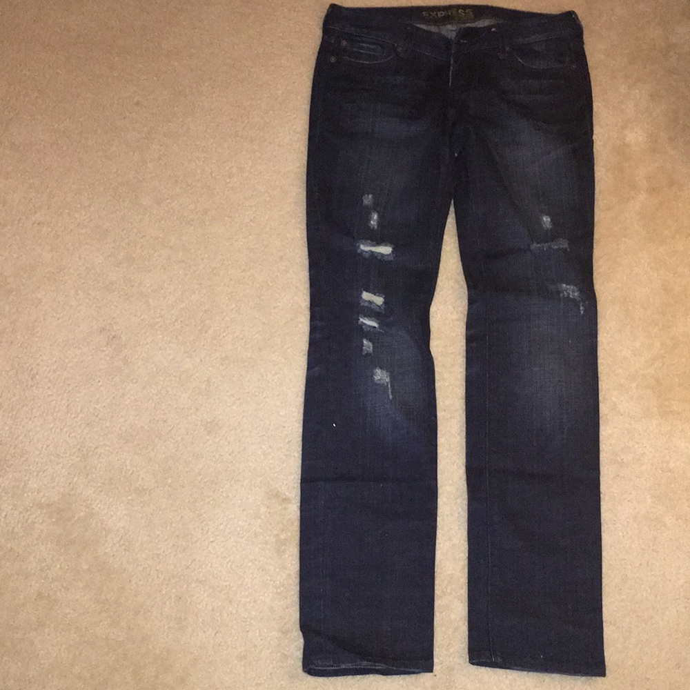 Dark skinny jeans!