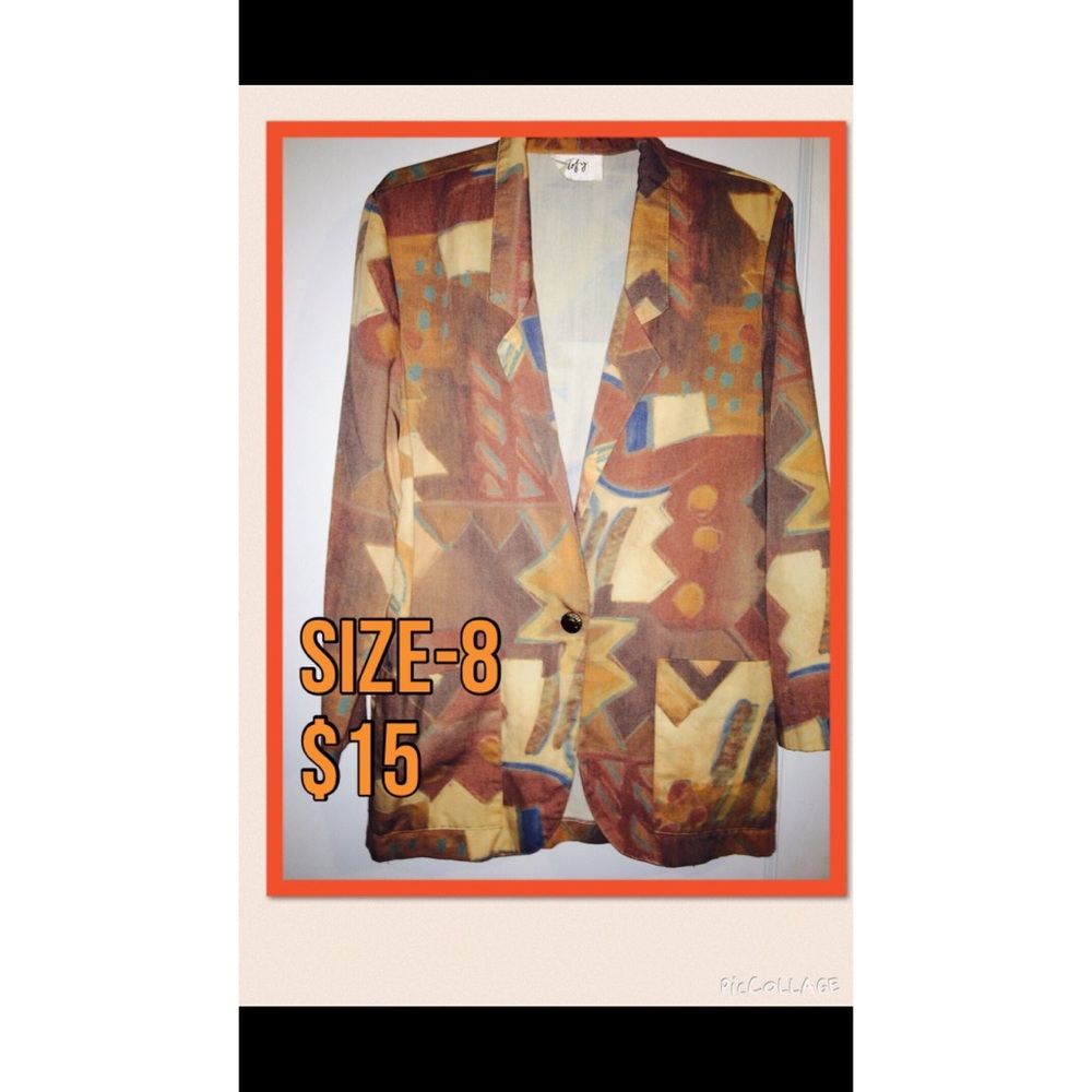 Aztec Print Vintage Blazer