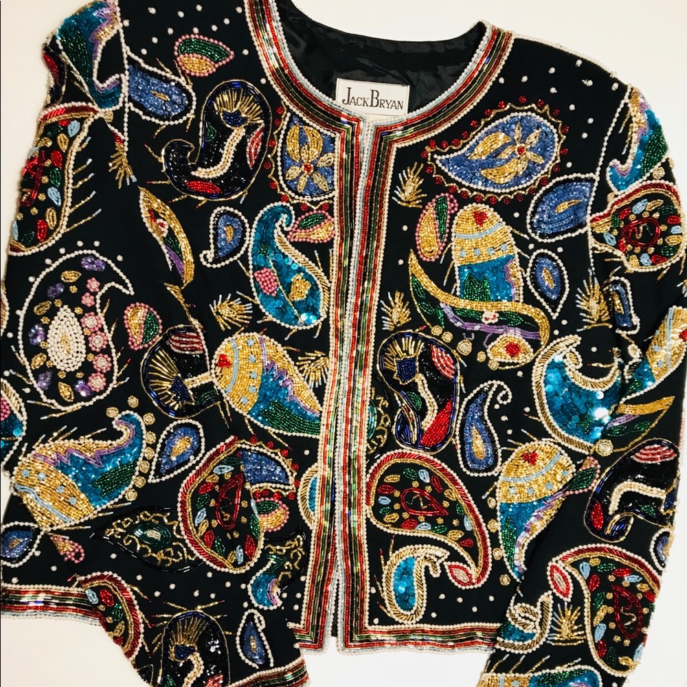 Vintage Sequin Cropped jacket