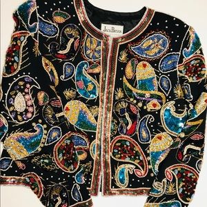 Vintage Sequin Cropped jacket