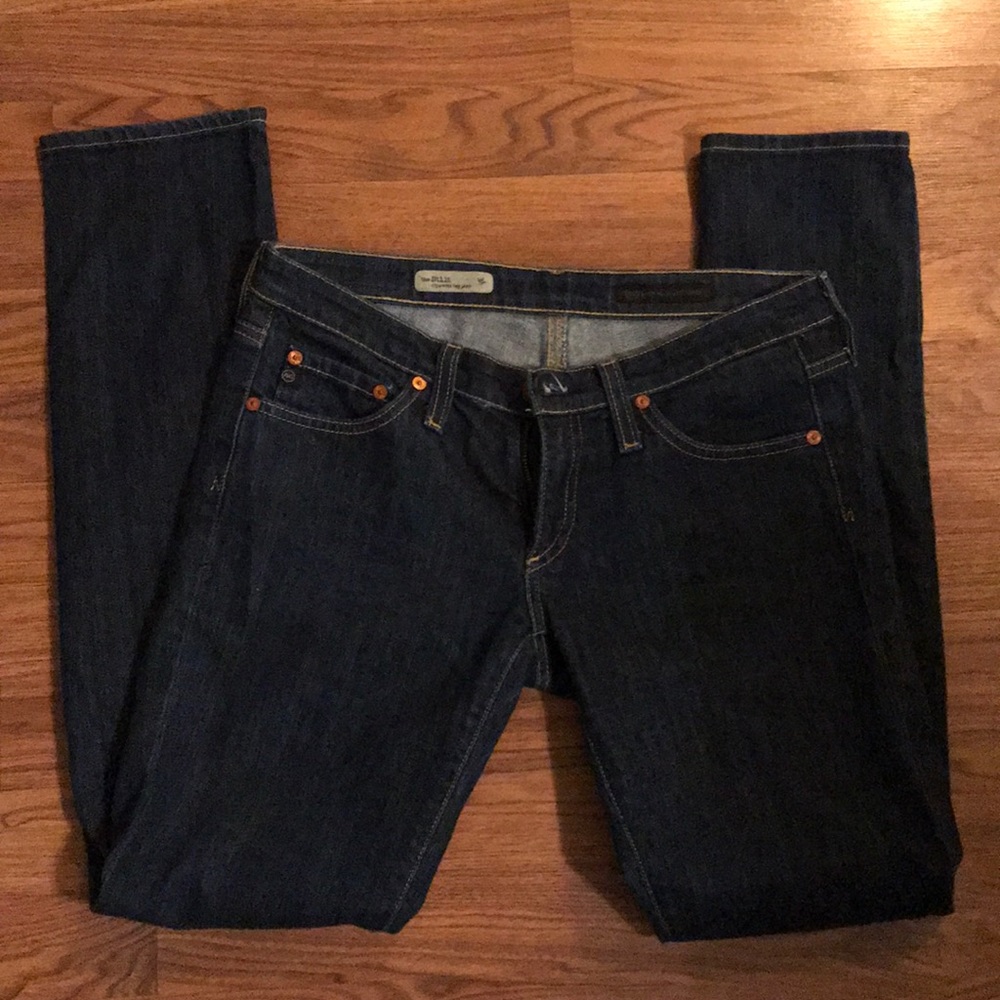 AG - low rise cigarette leg jean