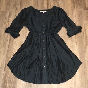 Forest Green button-up tunic