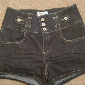 High Waist Denim Shorts