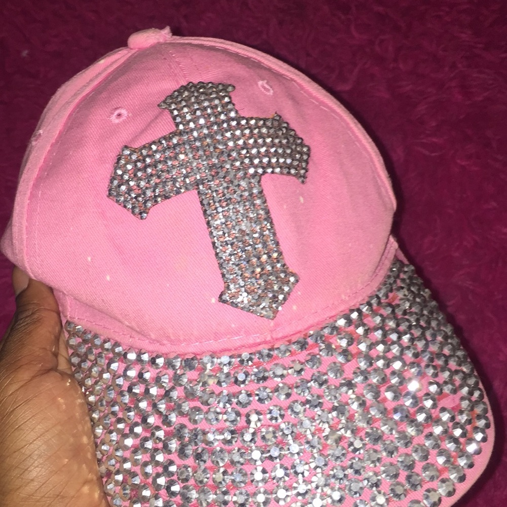 pink bling hat