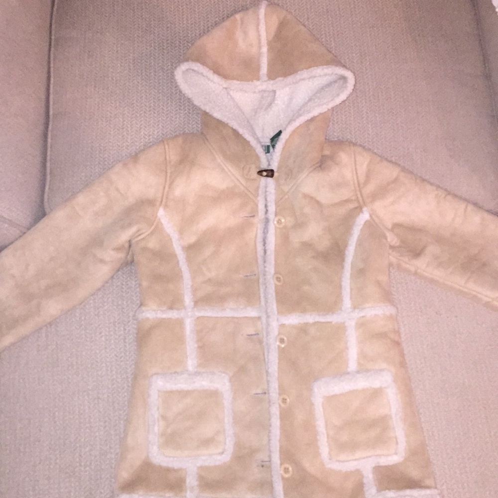 LL Bean Girls Faux Suede Jacket. Excellent!!